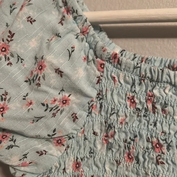 👧🏻Art Class baby blue blouse floral size 10/12 regencycore - Picture 5 of 6
